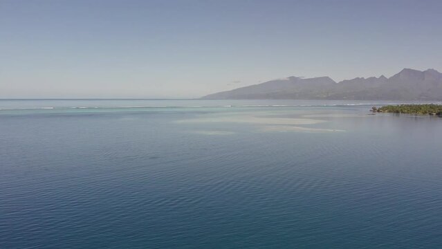 Stunning Pan of Tahiti and the Coral Reefs of Tahiti Iti