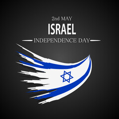 Independence day Israel. Vector background. National day.