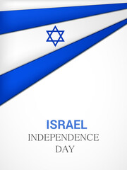 Independence day Israel. Vector background. National day.