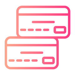 credit card gradient icon