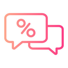 bubble chat gradient icon