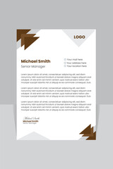creative modern letter head design template for your project.