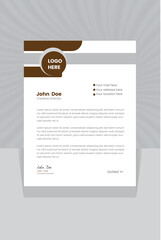 creative modern letter head design template for your project.