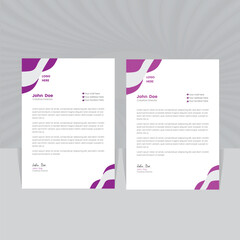 creative modern letter head design template for your project.