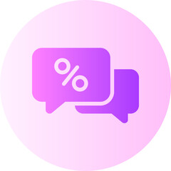 bubble chat gradient icon