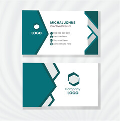 Fototapeta premium Business card design template, Clean professional business card template, visiting card, business card template.