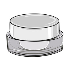 cosmetic cream jar