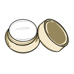cosmetic cream jar