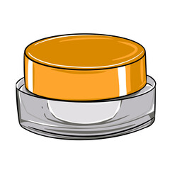 cosmetic cream jar