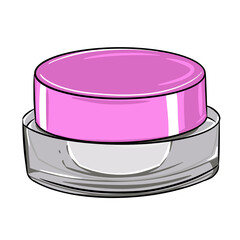 cosmetic cream jar