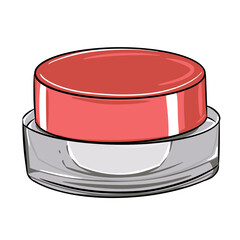 cosmetic cream jar