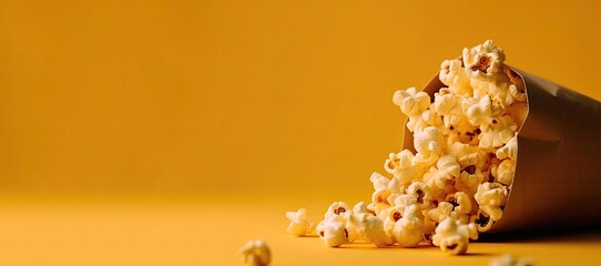 popcorn , movie, snack with generative ai - obrazy, fototapety, plakaty