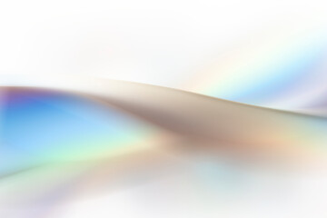 透明感の美しい虹色のメタリックなクールなガラス質感のアブストラクト