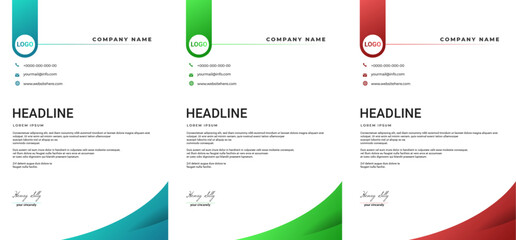modern business letterhead template
