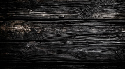 Black color of wood texture background, Genertive Ai
