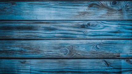 Blue color of wood texture background, Genertive Ai