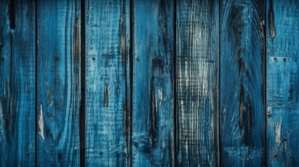 Fototapeta na wymiar Blue color of wood texture background, Genertive Ai
