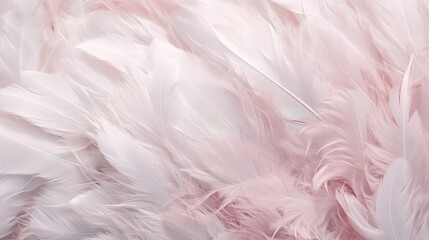 Feathers Pastel Color Background 