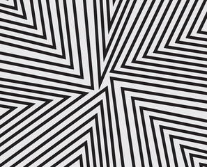 Bold Impressions: Striking Black Line Designs on White Canvas