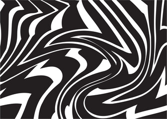 Bold Impressions: Striking Black Line Designs on White Canvas