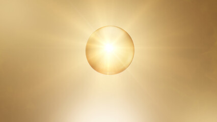 Bubble white serum, cream, and lotion drop into skin cells for UV protection, Ultraviolet shield reflection. repair skin care concept