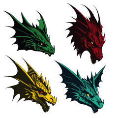 Dragon vector illustration design 