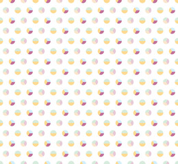 Colourful Seamless pattern with dots circle