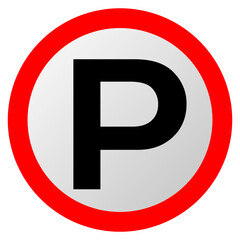 parking area sign illustration