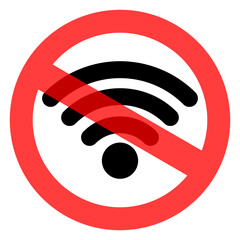 no wi-fi sign illustration