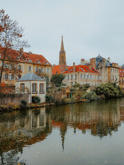 Obraz premium Moselle River in Metz, France - Rio Moselle em Metz, França