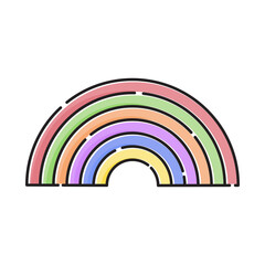 colorful rainbow symbol icon