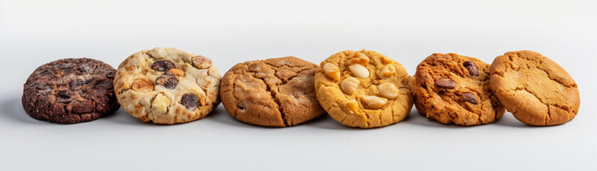 A close-up banner of delicious cookies