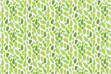 Green natural leaves pattern, vintage illustration background, green leaf monochrome graphic abstract design.eps 10.	