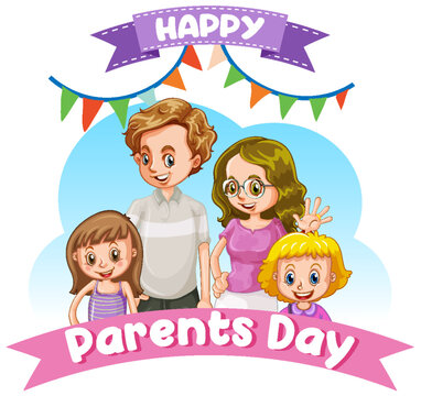 Happy parents day banner