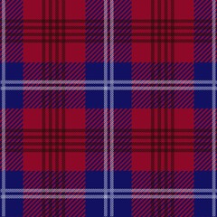 Tartan seamless pattern, blue and red can be used in fashion design. Bedding, curtains, tablecloths