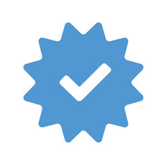tick mark verified badge selected okay button vector 