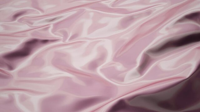 3D render animation abstract tenderness pink purple silk milky cream latex background wave cloth luxury satin pastel color fabric tissue waving wavy texture fluttering material motion design wallpaper