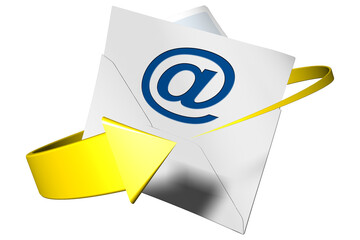 PNG. Trasparente. Simbolo email posta erlettronica per comunicazioni e contatti. - obrazy, fototapety, plakaty