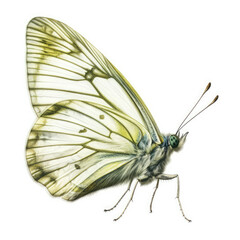 green velned butterfly watercolor created by Generative Ai Tools