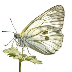 green velned butterfly watercolor created by Generative Ai Tools