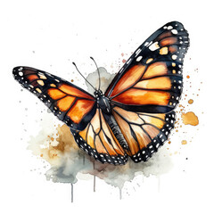 monarch butterfly watercolor created by Generative Ai Tools