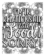 Kitchen quotes coloring page