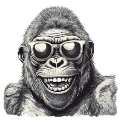 Gorilla wearing Sunglasses