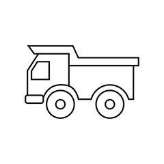 Fototapeta premium Truck icon vector. construction illustration sign. shipping symbol or logo.
