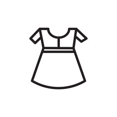 Dress Fashion Outfit Outline Icon