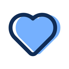 heart filled line icon