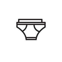 Fashion Underpants Underwear Outline Icon