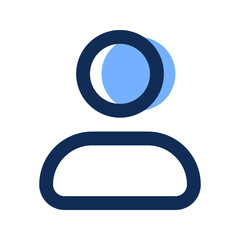 user filled line icon