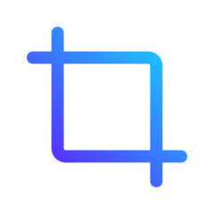 Obraz premium crop gradient icon