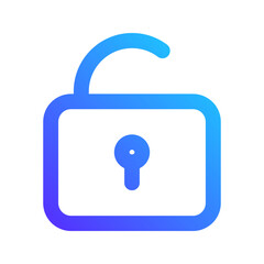 unlock gradient icon